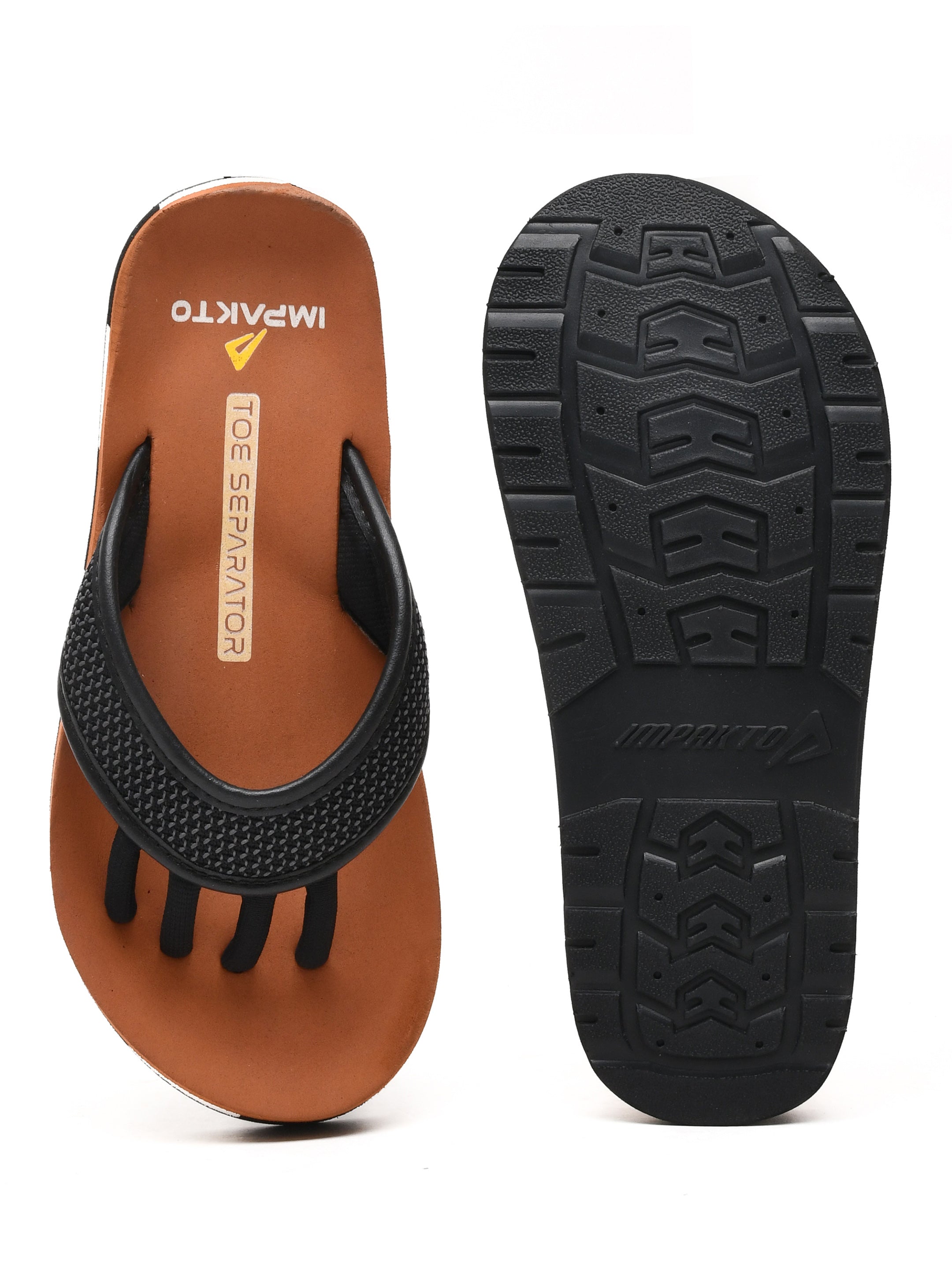 Impakto Barefoot Wide Feet Wellness Scientific 5-Finger Comfort Slipper for Men – Durable Outdoor & Indoor Wear -BM3022