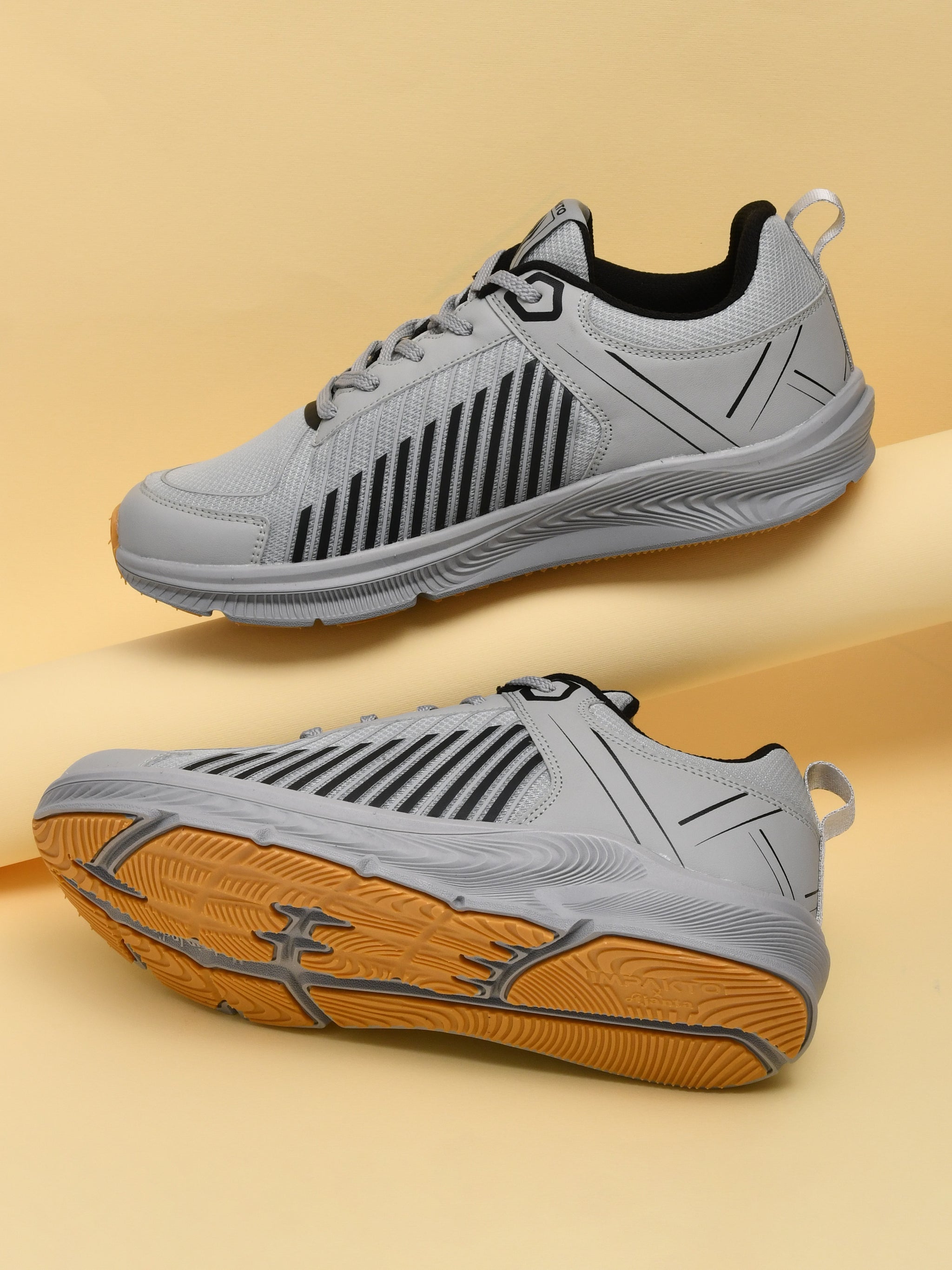 Impakto Men's Grey Court Shoe - AS3387