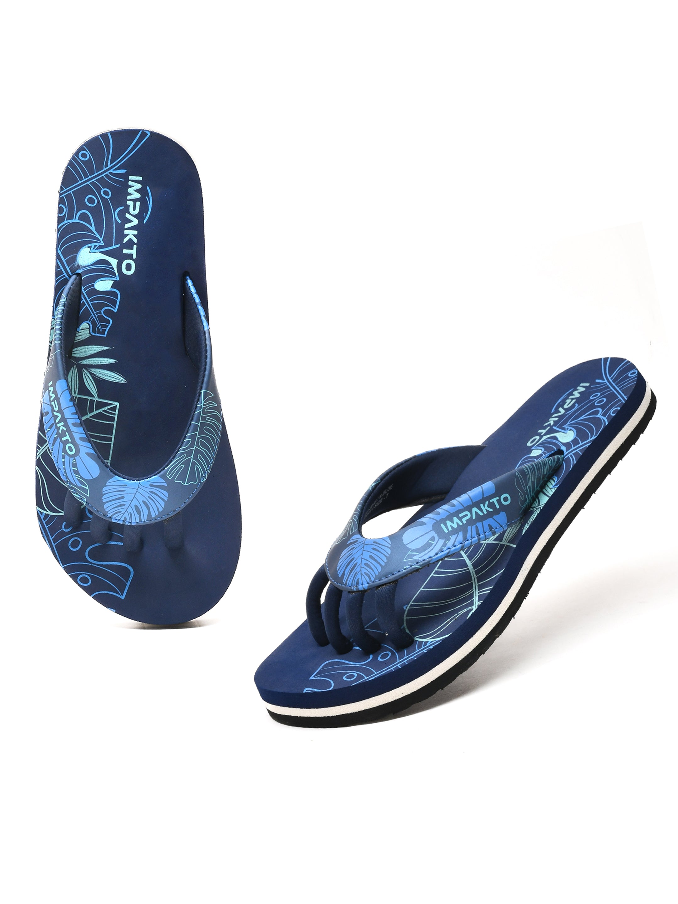 Impakto Barefoot Wide Feet Wellness Scientific 5-Finger Comfort Slipper for Men – Durable Outdoor & Indoor Wear -BM3023