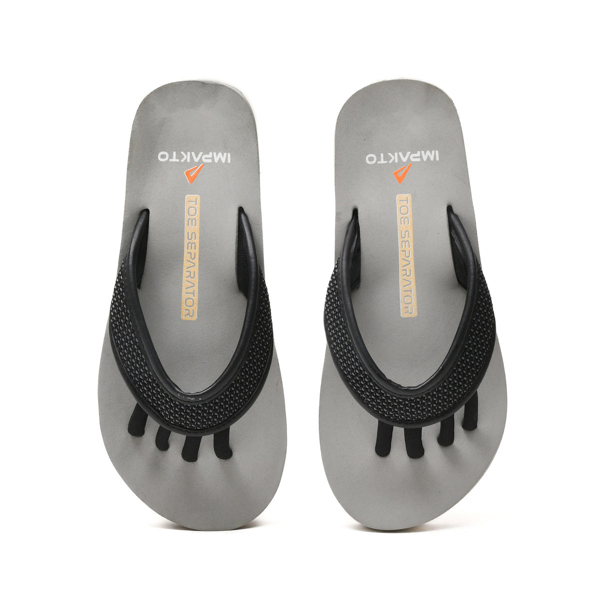 Impakto Men 5 Finger Slippers, Realigns Foot, Stretches Muscles,Relief Pain