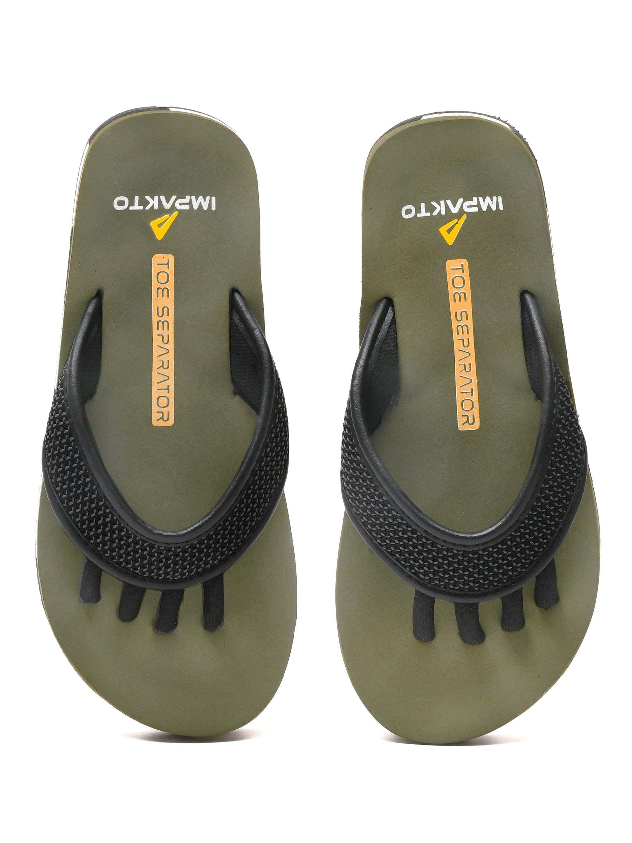 Impakto Barefoot Wide Feet Wellness Scientific 5-Finger Comfort Slipper for Men – Durable Outdoor & Indoor Wear -BM3020