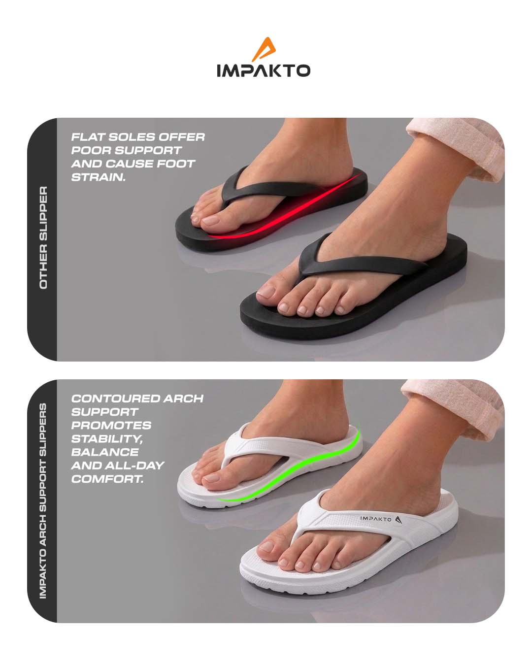Impakto Arch Support Flip Flops