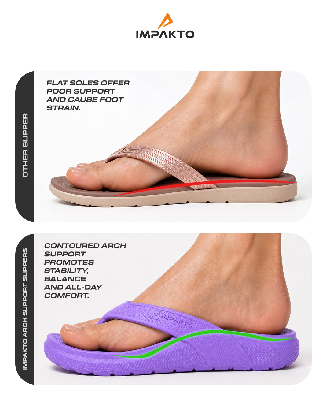 Impakto Arch Support Flip Flops
