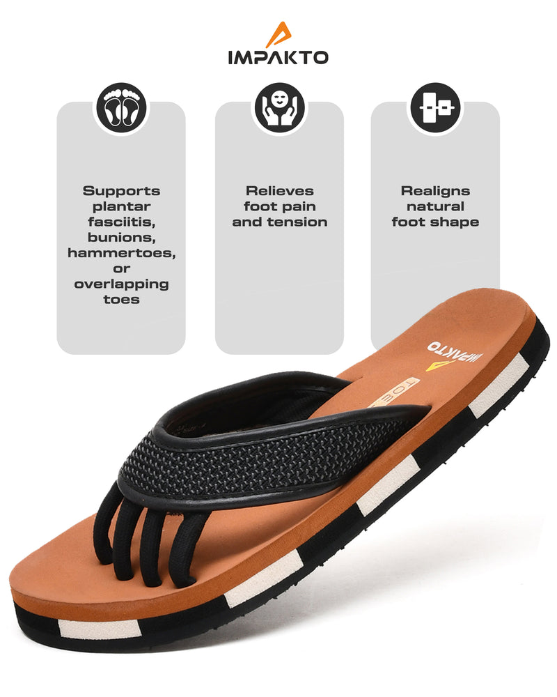 Impakto 5-Finger Toe Separator Slippers