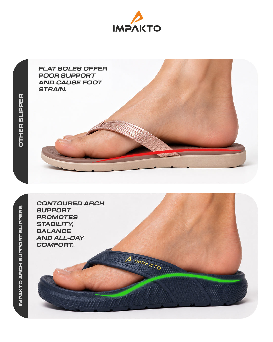 Impakto Arch Support Flip Flops