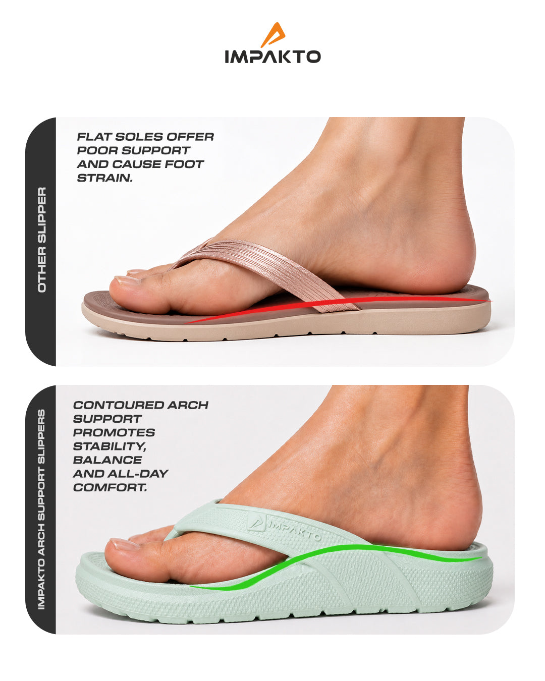 Impakto Arch Support Flip Flops