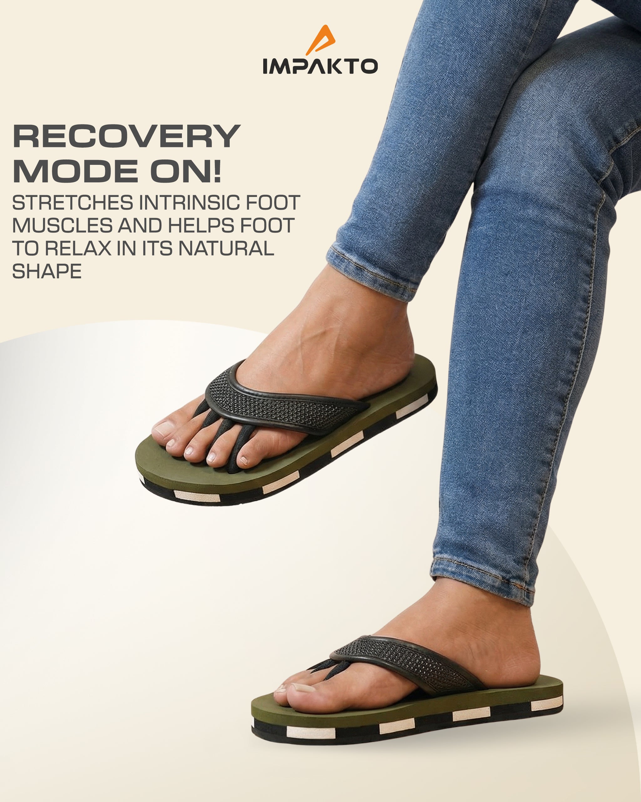 Impakto 5-Finger Toe Separator Slippers