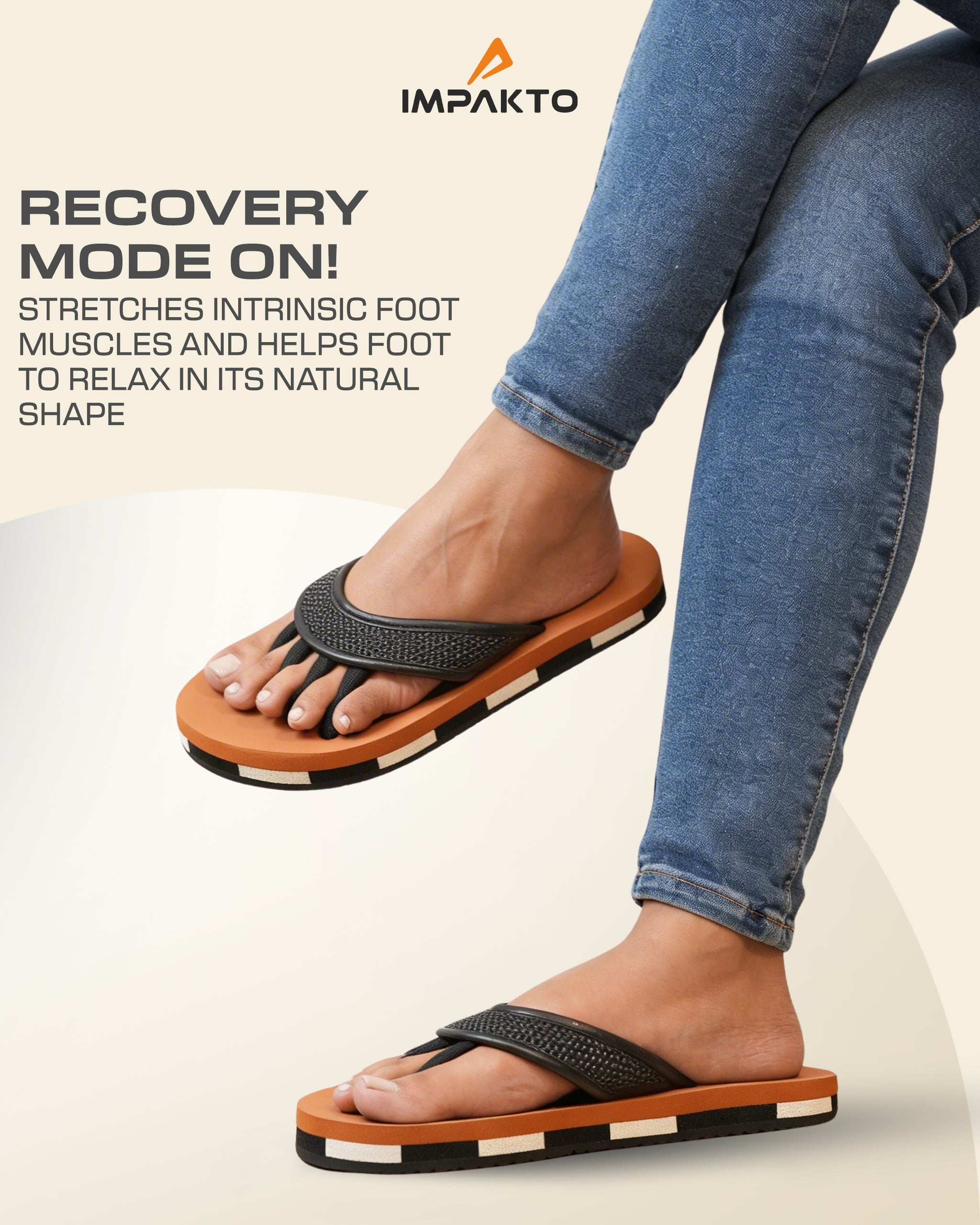 Impakto 5-Finger Toe Separator Slippers
