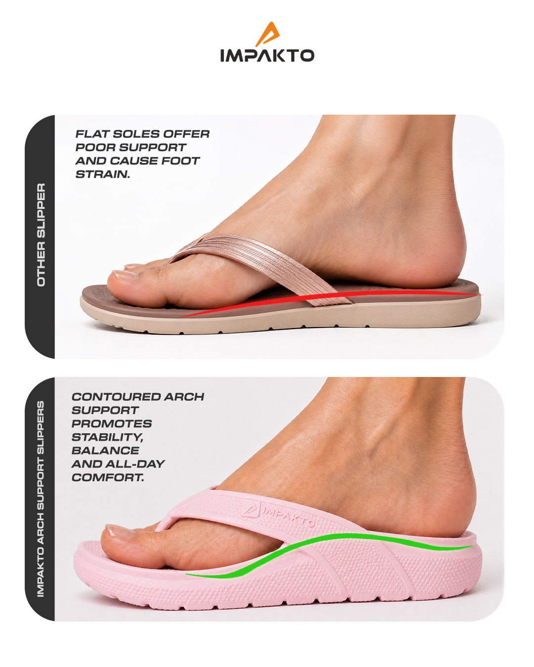 Impakto Arch Support Flip Flops