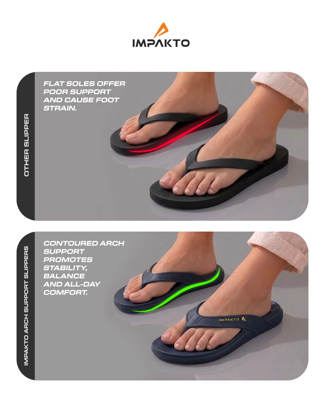 Impakto Arch Support Flip Flops