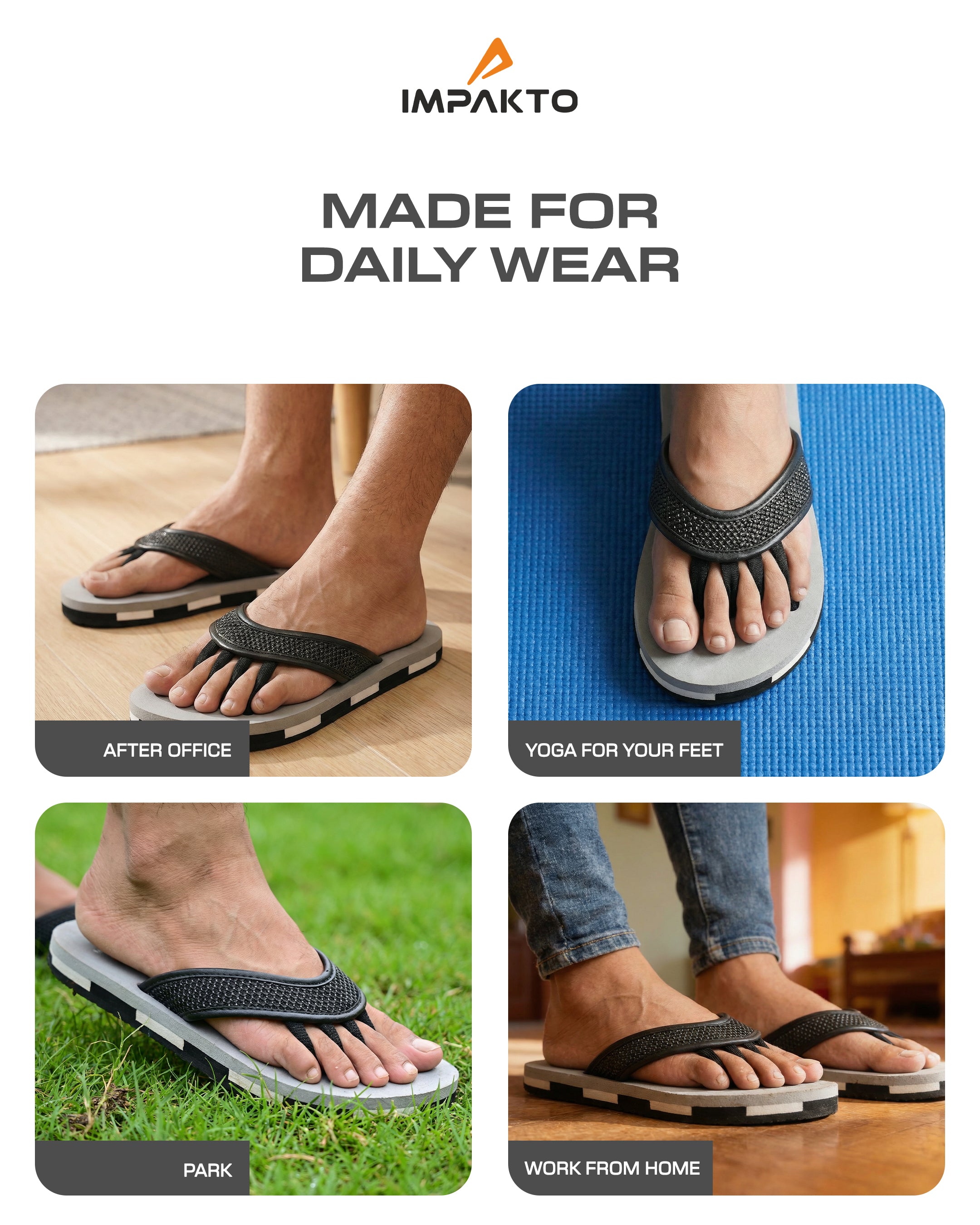Impakto 5-Finger Toe Separator Slippers