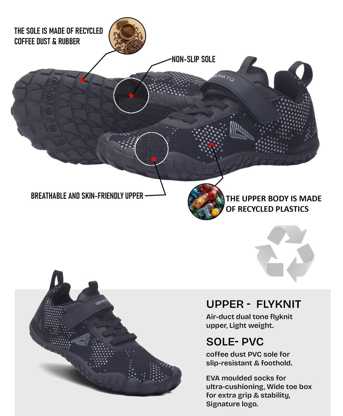 Impakto Barefoot Rooted Gym Shoes