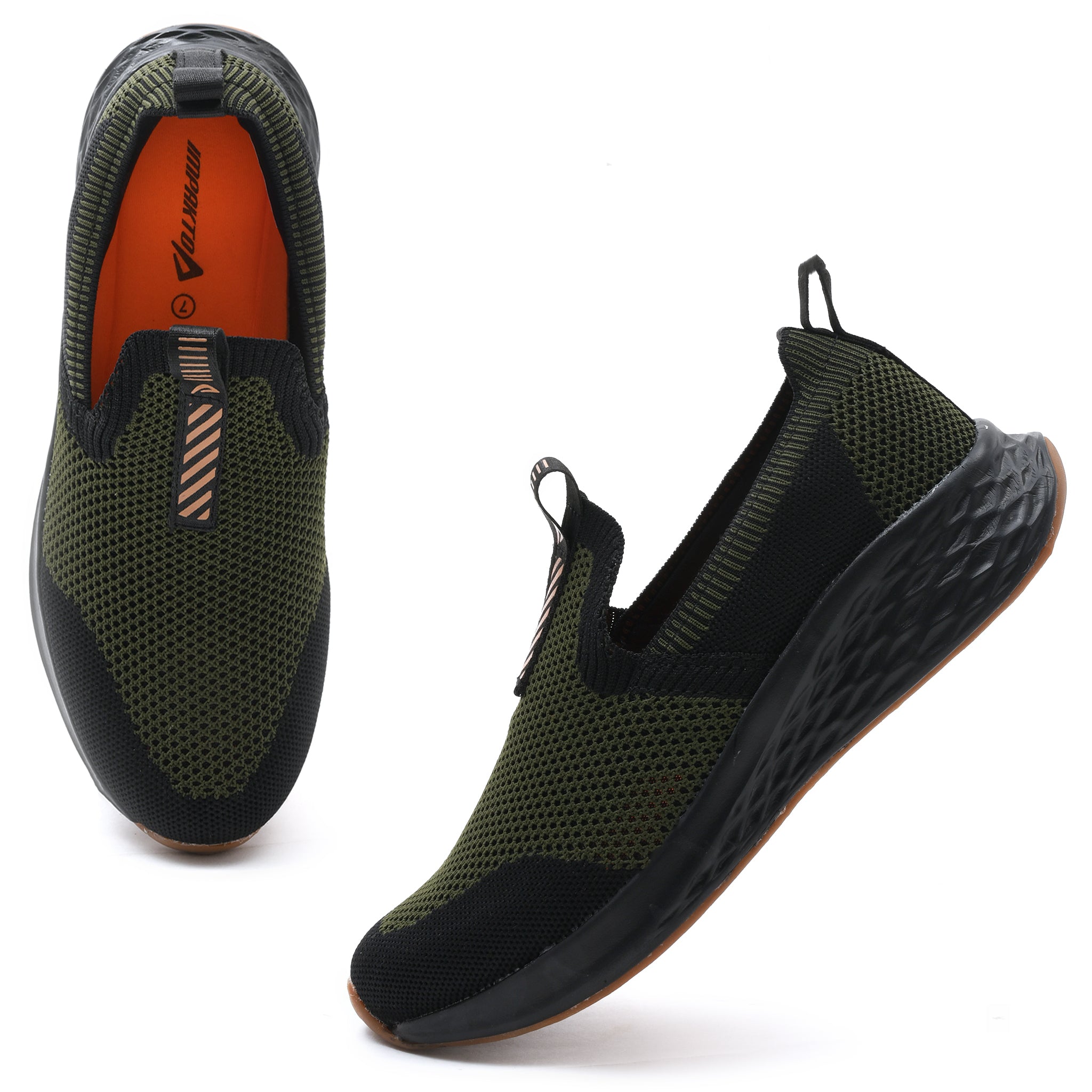 Impakto  Lace Lite  Men's  Olive Walking Shoes