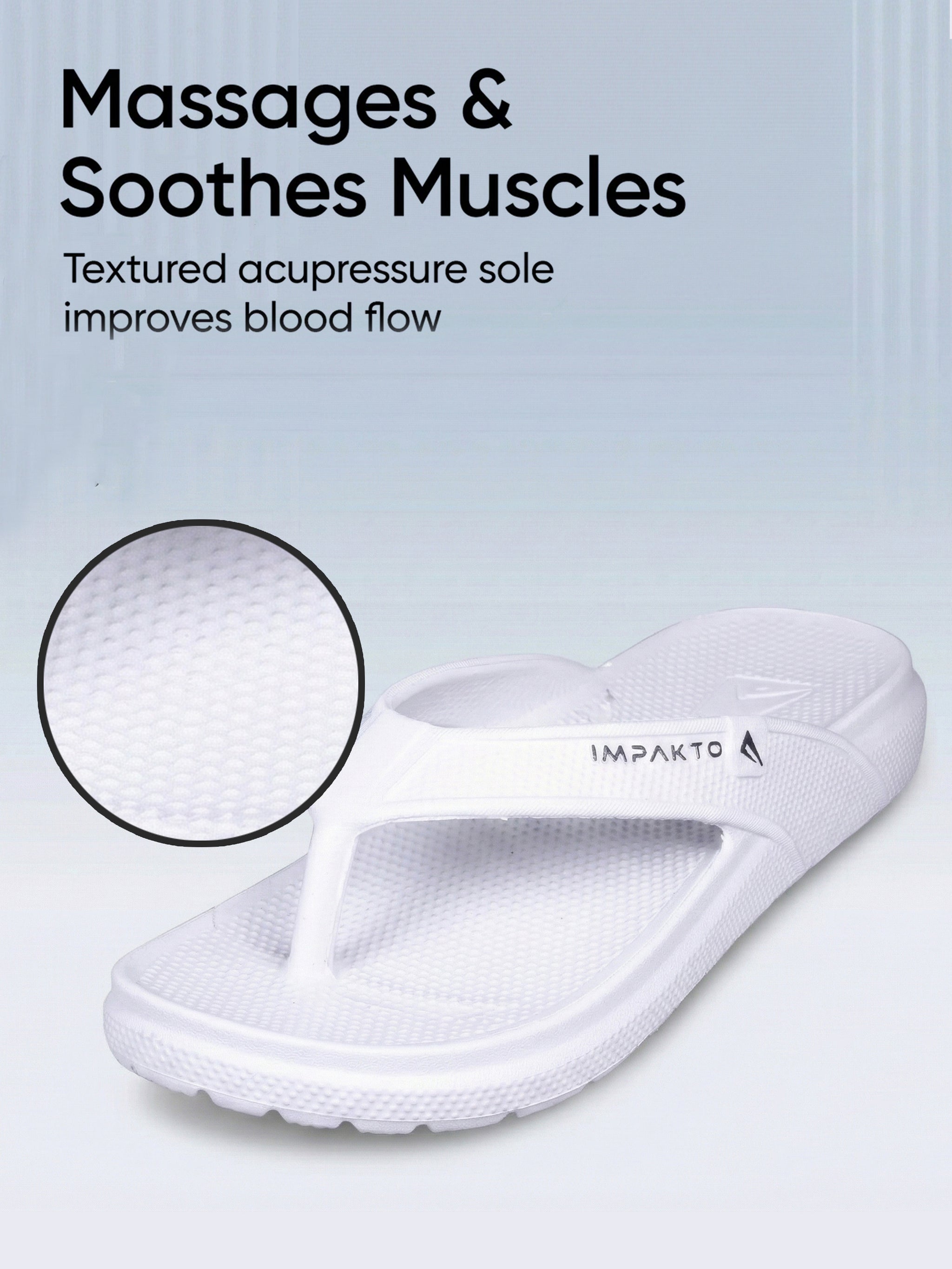 Impakto Men’s Ultra-Comfort Flip Flops With Anti-Slip & Arch Support - FT3120