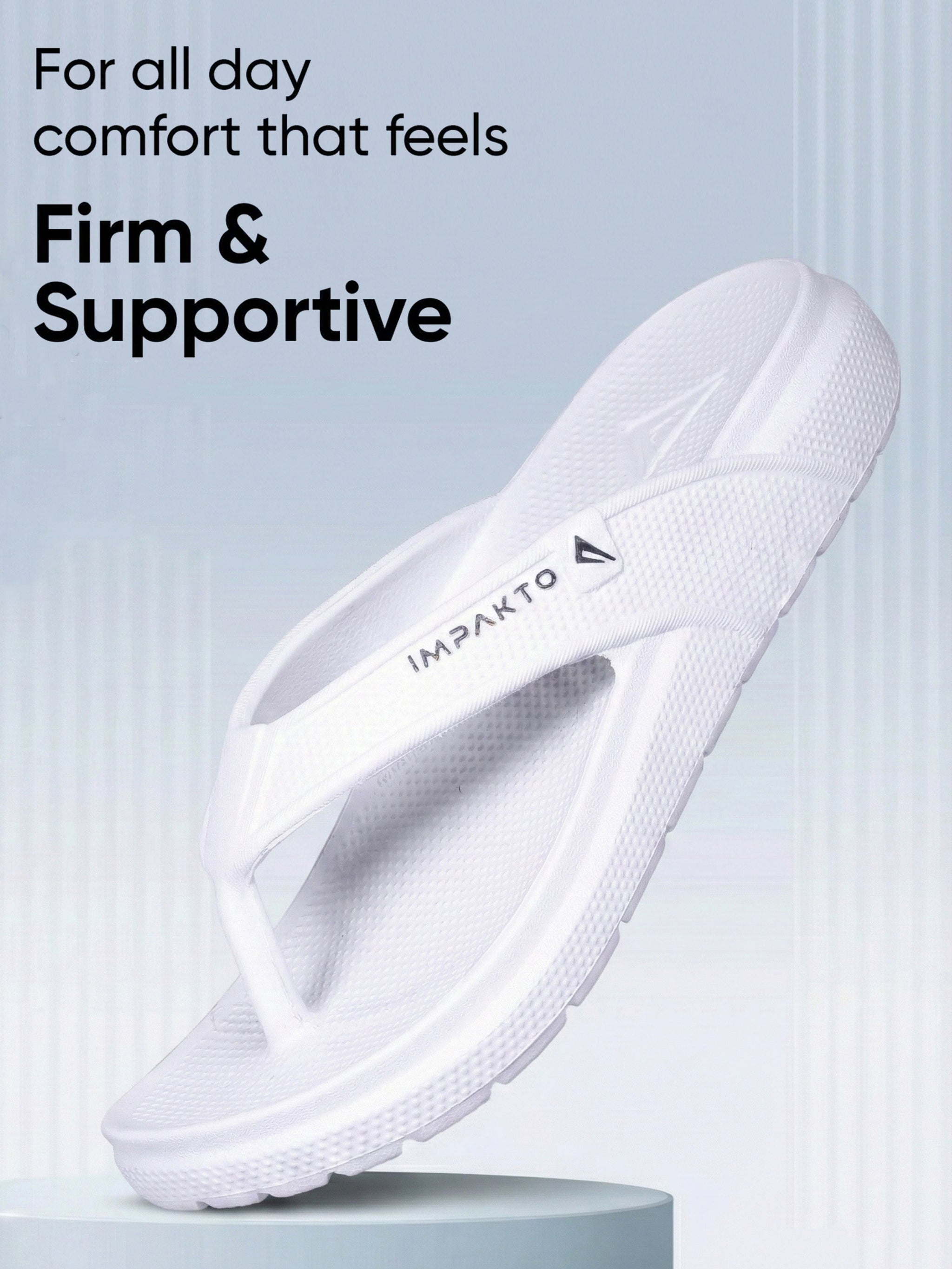 Impakto Men’s Ultra-Comfort Flip Flops With Anti-Slip & Arch Support - FT3120