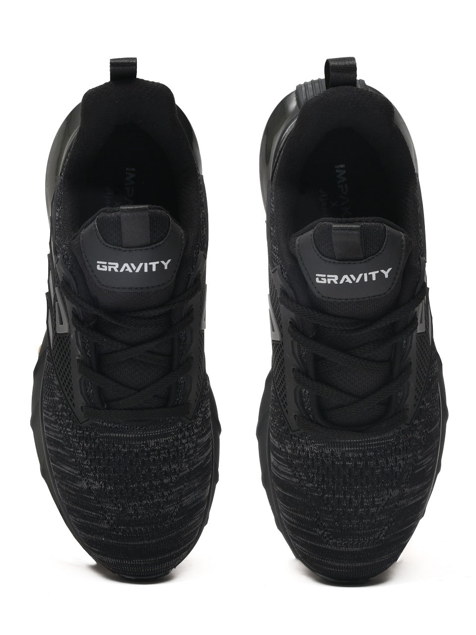 Impakto Gravity Men's Black Running Shoes-AS3066