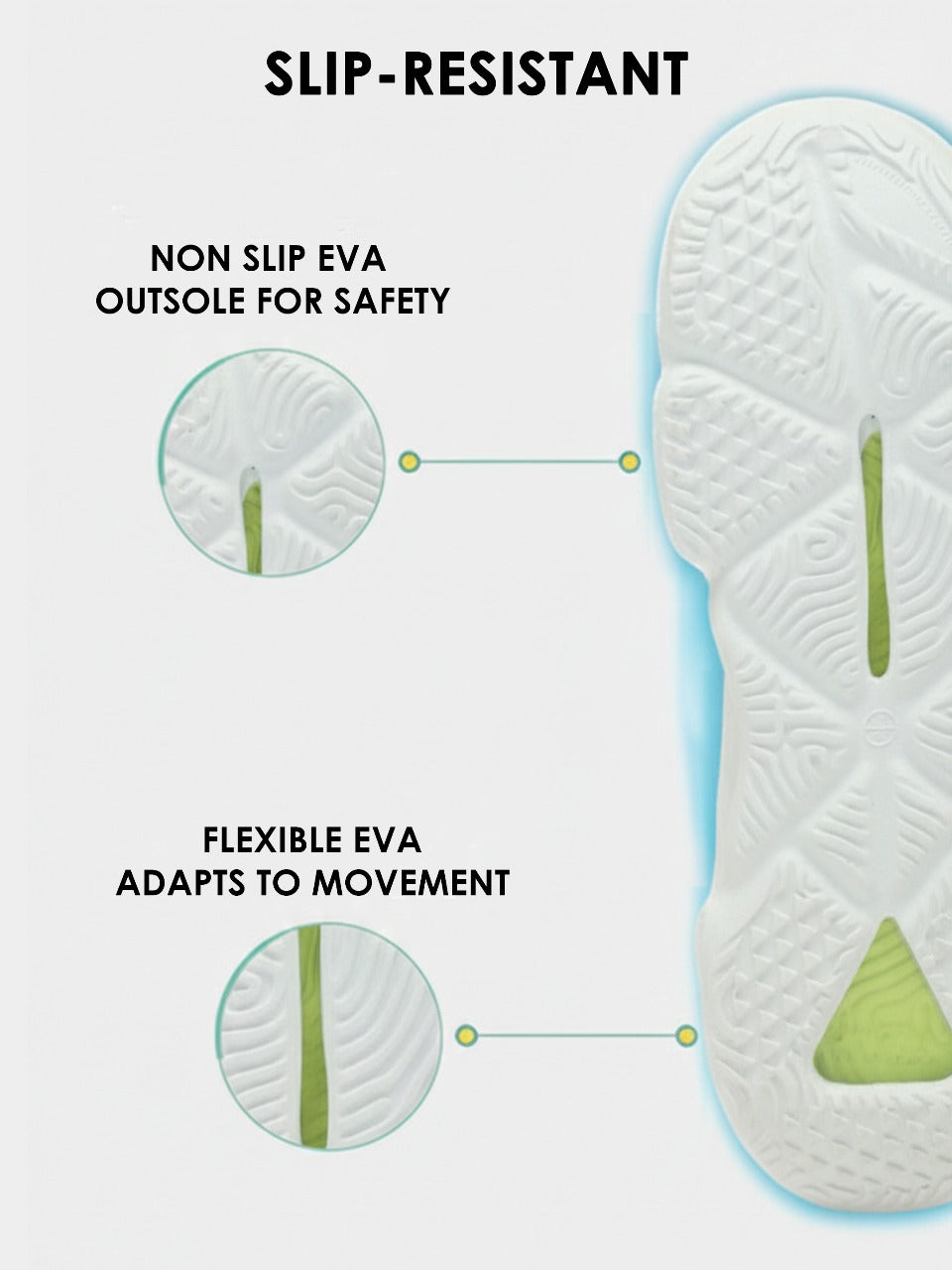 Impakto Super Future Men's White and Neon Flipflop - FT3078