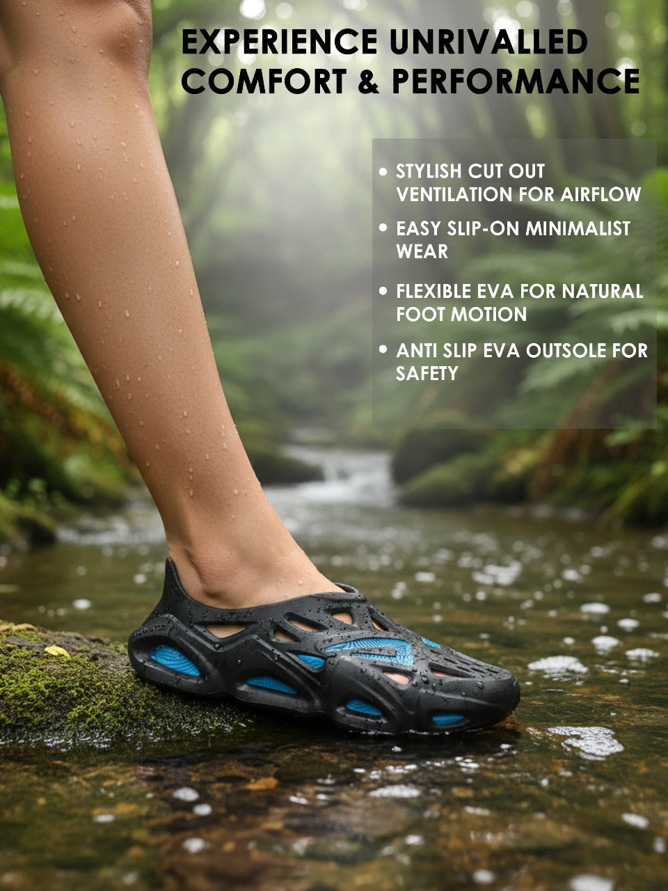 Impakto Super Future Men's Black and Sea Green Flipflop - FT3096