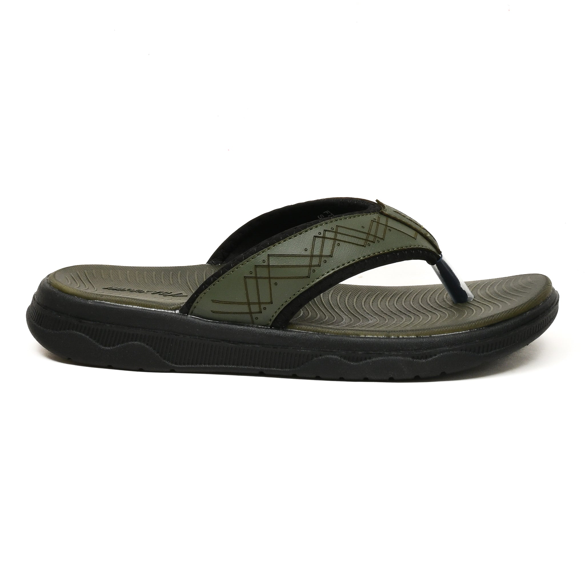 Impakto PediPlush Men Olive Green Slipper FT3046