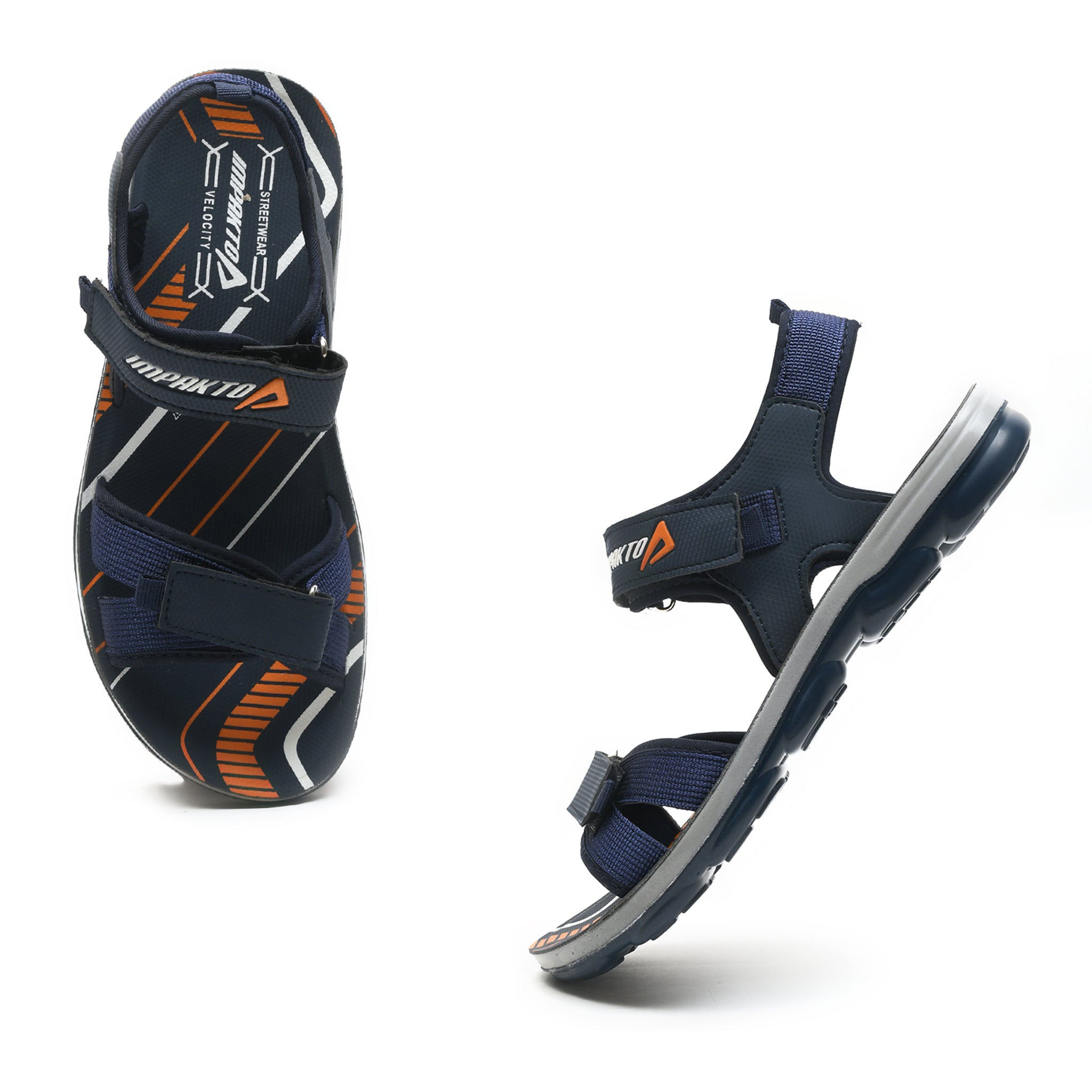 Impakto Wave Runner Men's Blue Sports Sandals